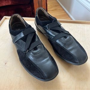 mephisto leather and suede velcro 90s y2k sneakers